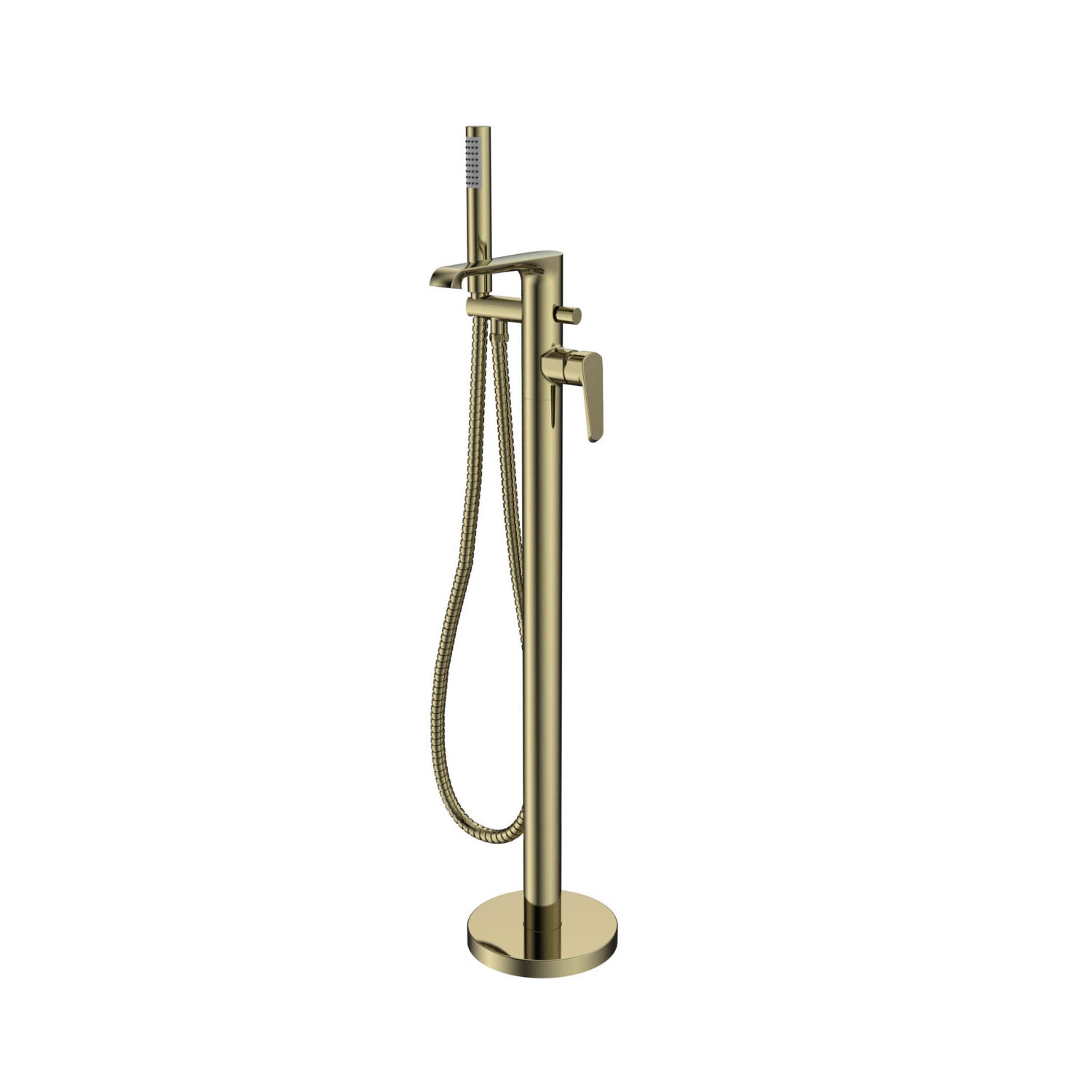 Montana Freestanding Bath Shower Mixer Brushed Brass