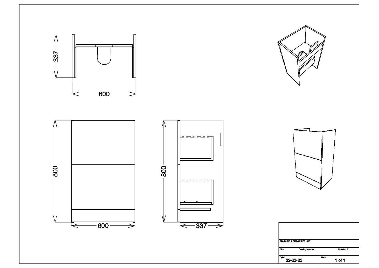 Muro 600 Floor Cabinet