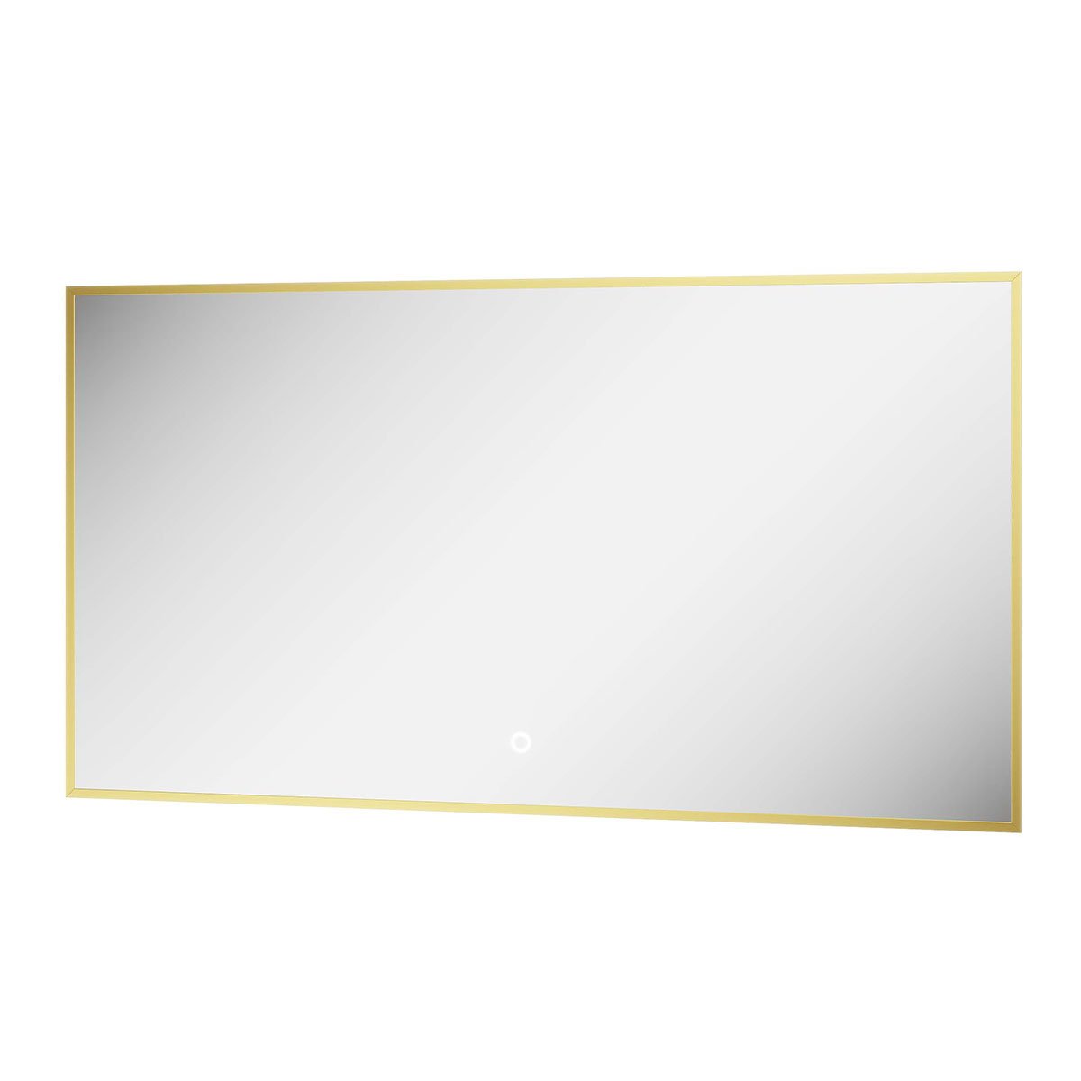 Rione Rectangular Gold Backlit LED Mirror 1200x550mm