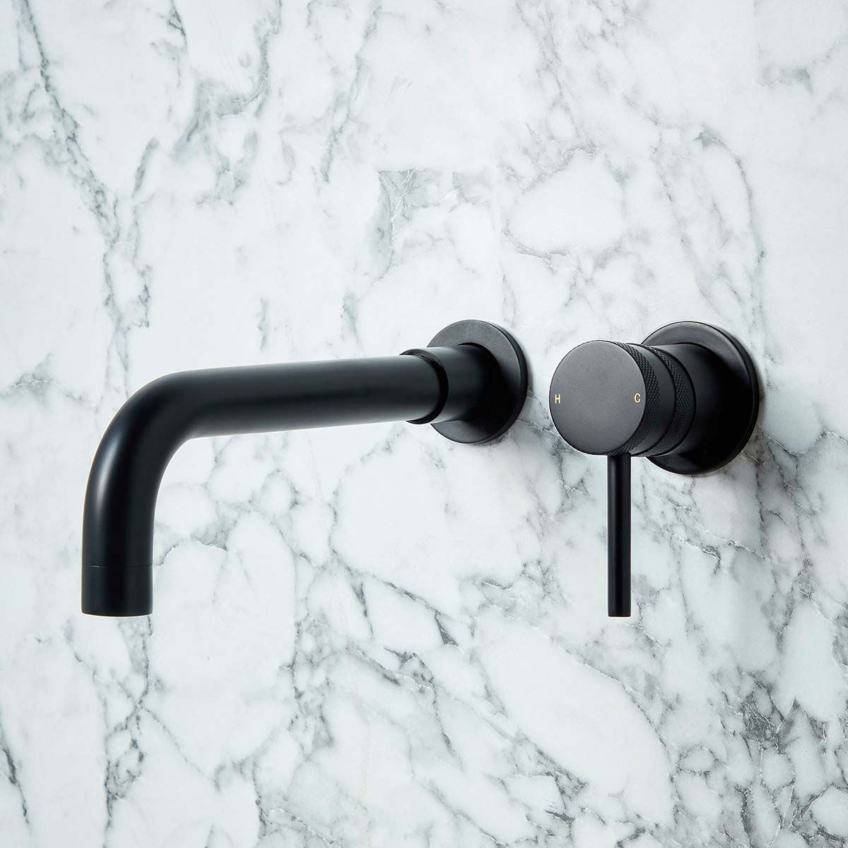 Core Cloakroom Spout Matte Black