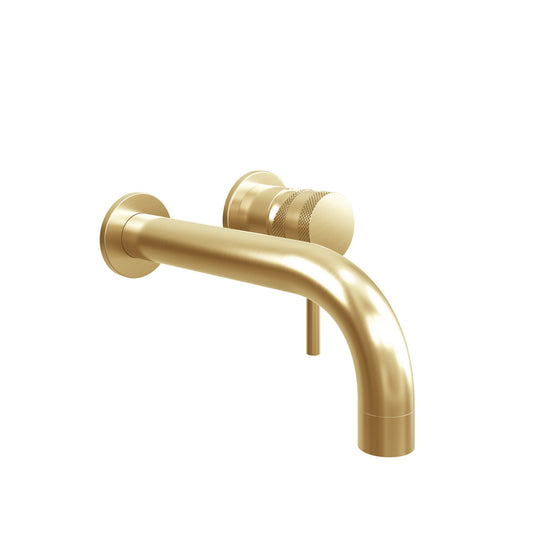 Core Wall Mounted Basin Tap Brushed Brass