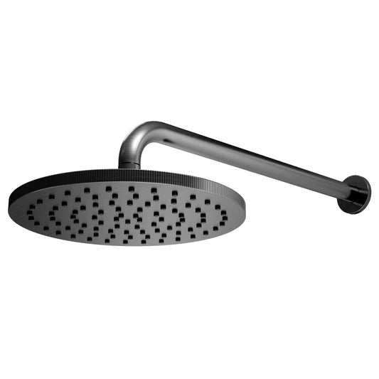 Core Round Shower Head & Arm Gunmetal