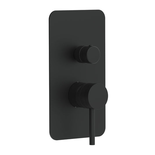 Core Concealed Manual Dual Outlet Matte Black