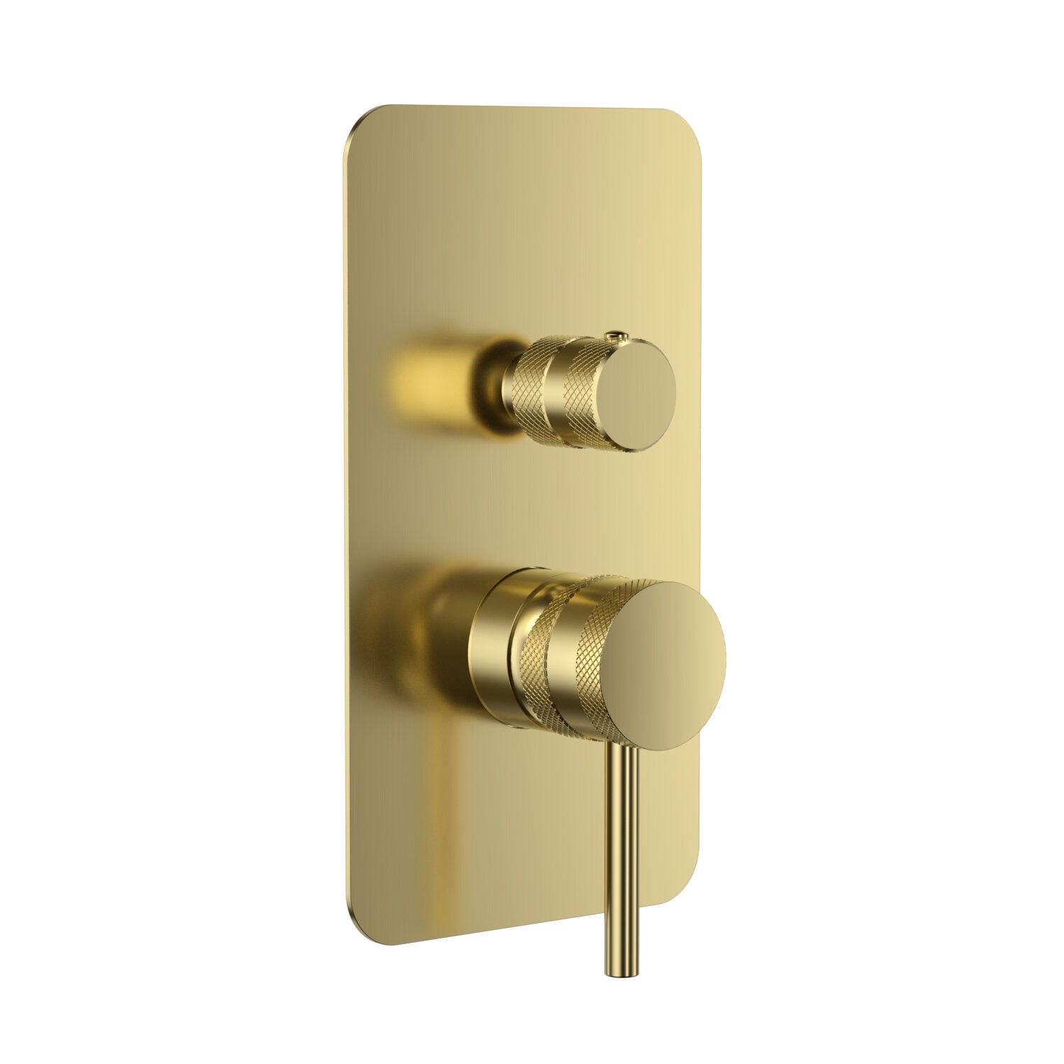 Core Concealed Manual Dual Outlet Brushed Brass