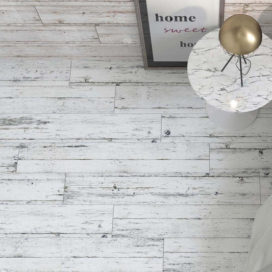 Washington White Wood Effect Matt Porcelain Tile 200x1200mm