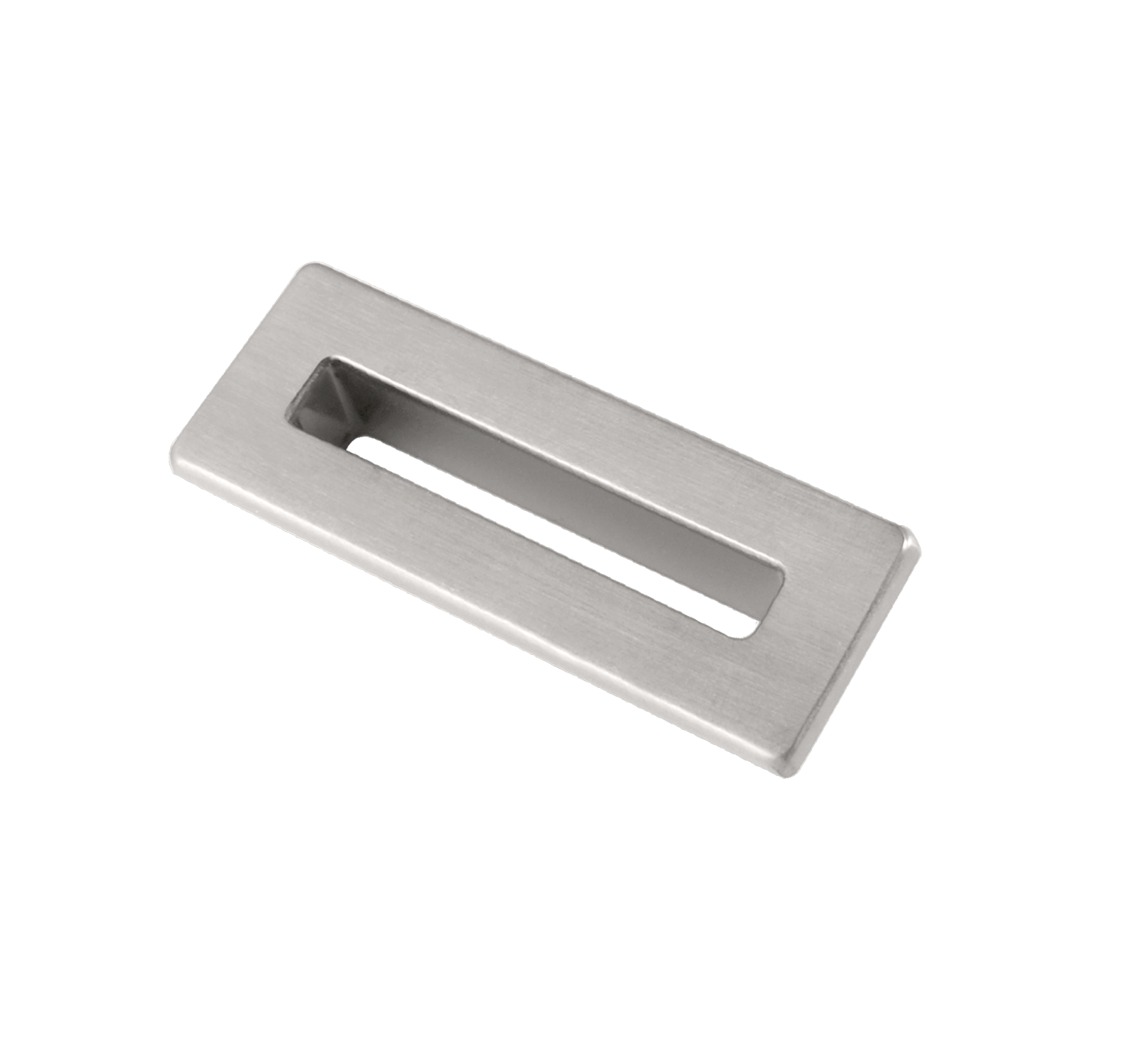 Brushed Nickel Rectangle Overflow Insert