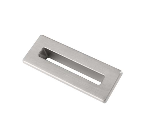 Brushed Nickel Rectangle Overflow Insert