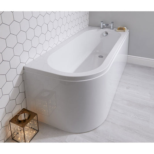 Elegant Haven Oban 1700mm Curved Reversable Single Ended Bath