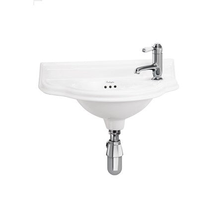 Small 50.5cm Curved Front Cloakroom Basin