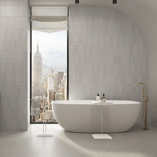 Domingo Gris Matt Porcelain Brick Tile 50x250mm