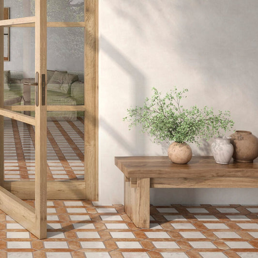 Adelfia Coto Mix Matt Terracotta Tile 600x400mm