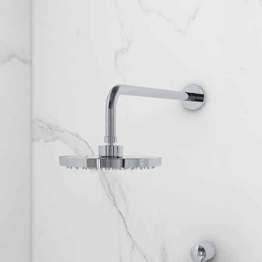 200mm Arco ABS round showerhead and design brass shower arm