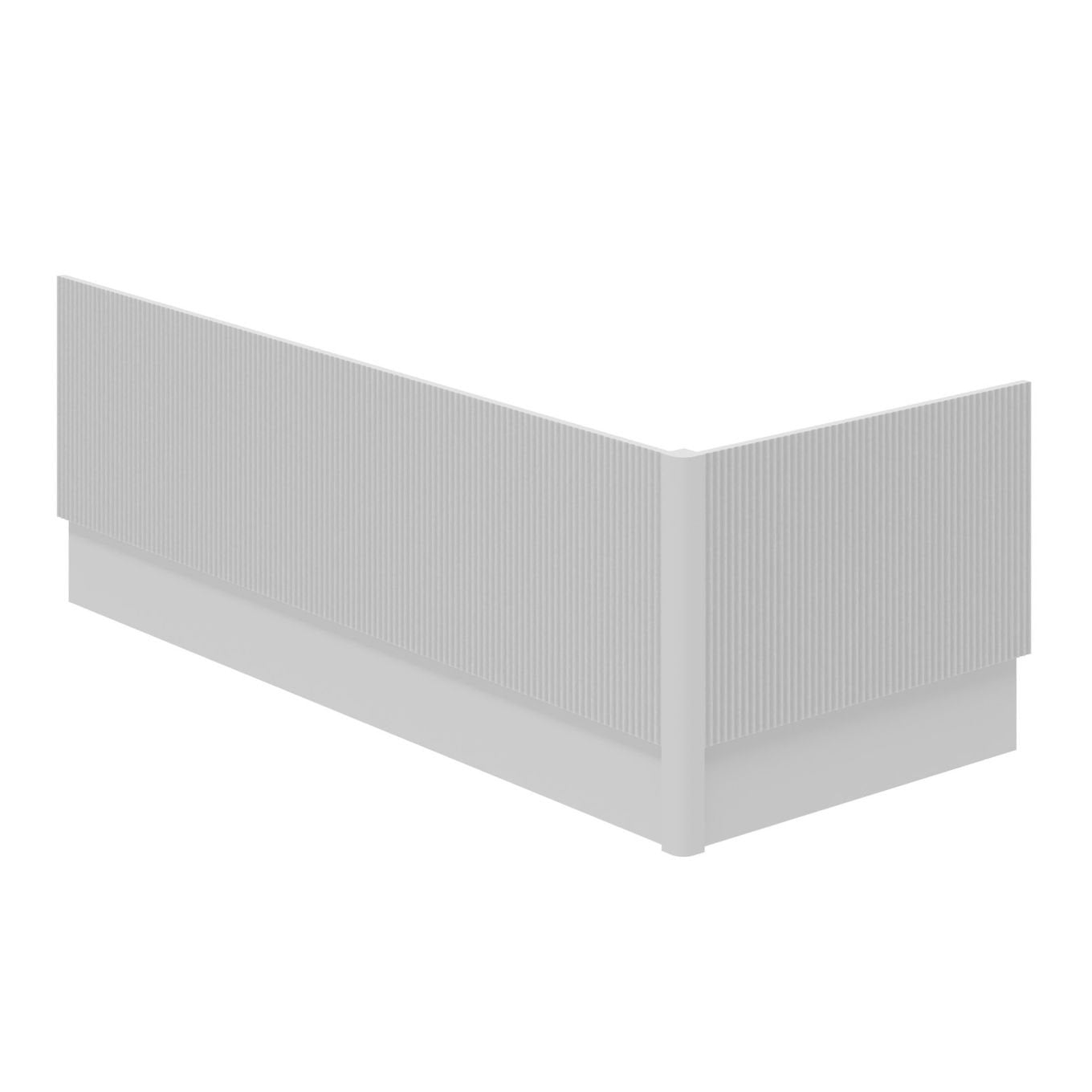 Soar Ribbed White Front Bath Panel 1800mm