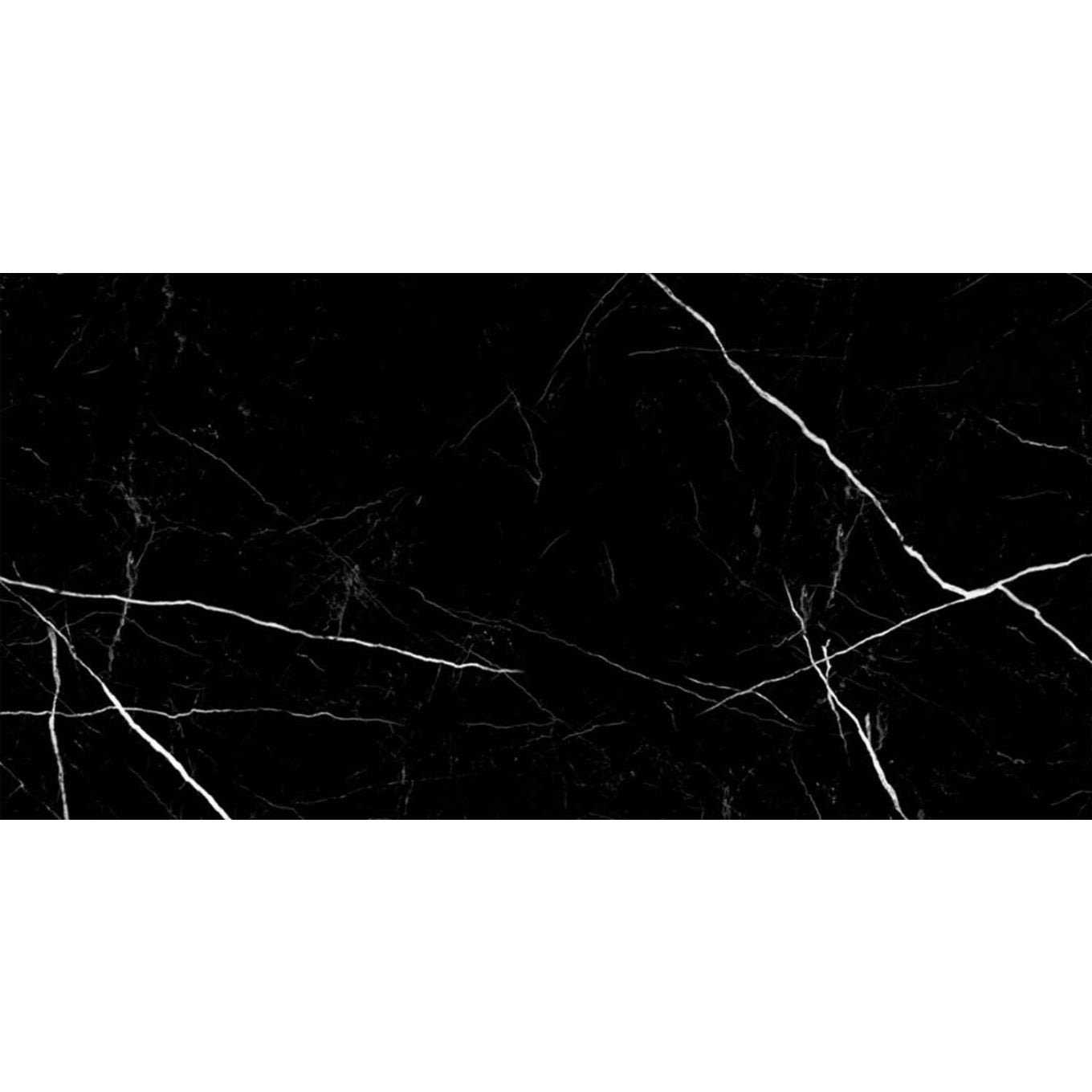 Terrassa Negro Black Marble Polished Porcelain Tile 600x1200mm