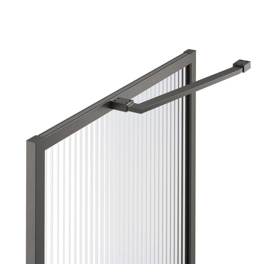 Amien Gunmetal Shower Screen Angled Support Bar 480mm