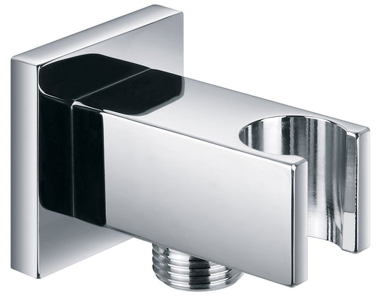 Imex Square Wall Shower Outlet Elbow With Bracket