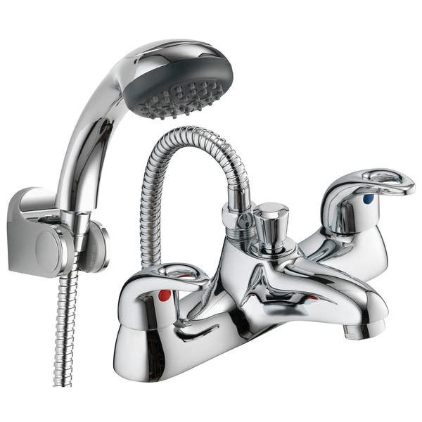 Imex Dv8 Chrome Deck Mount Bath Mixer Tap