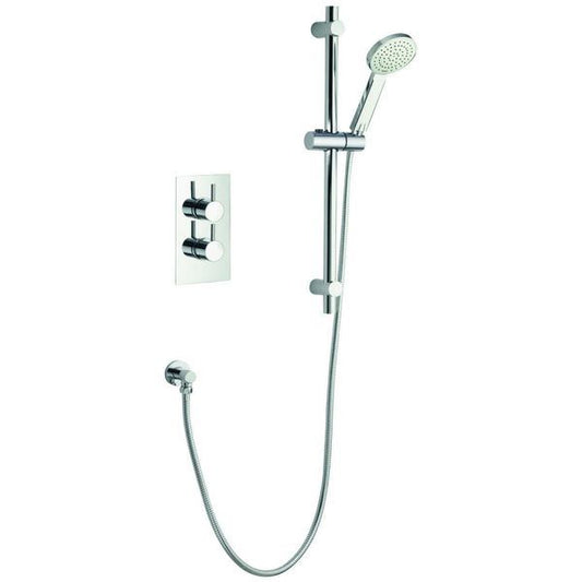 Imex Arco Chrome Single Outlet Concealed Thermostatic Valve With Shower Kit