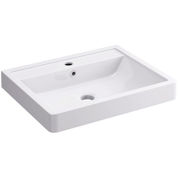 IMEX Flite White 600 x 480mm 1 Tap Hole Basin