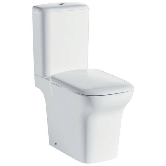 IMEX Grace 430mm Rimless Comfort Height Close Coupled Open Back White WC Set