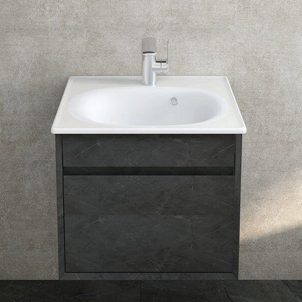 IMEX Alma Wall Hung Single Drawer Cabinet Basin and Worktop Not Included