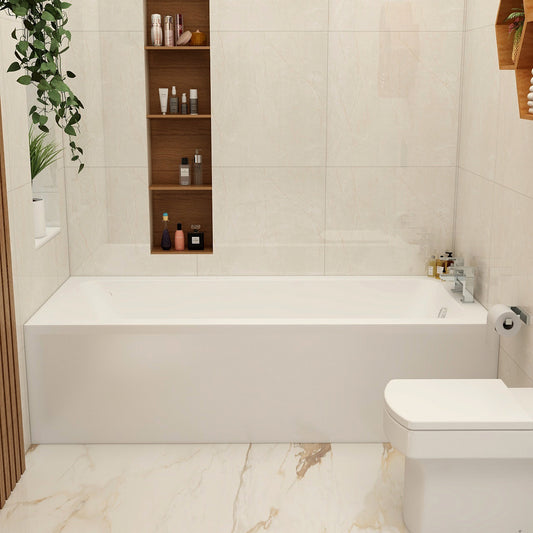 Imex Cast Reinforced Quadro 1800×800 Single Ended Bath