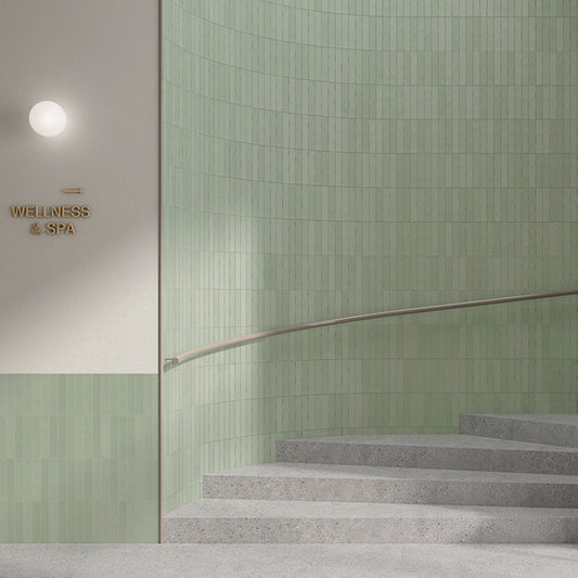 Domingo Verde Matt Porcelain Brick Tile 50x250mm