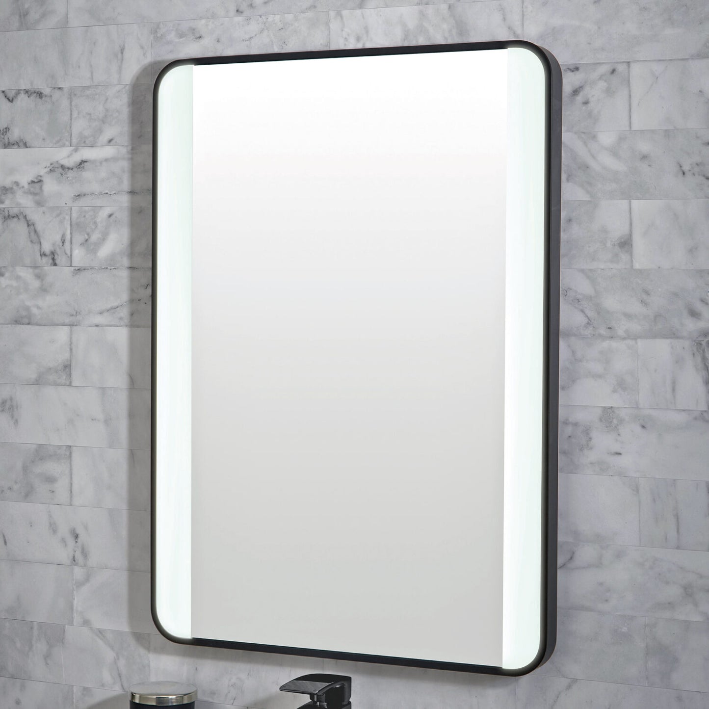 Mono Soft Square Mirror W/Demister and Colour Change 500X700mm