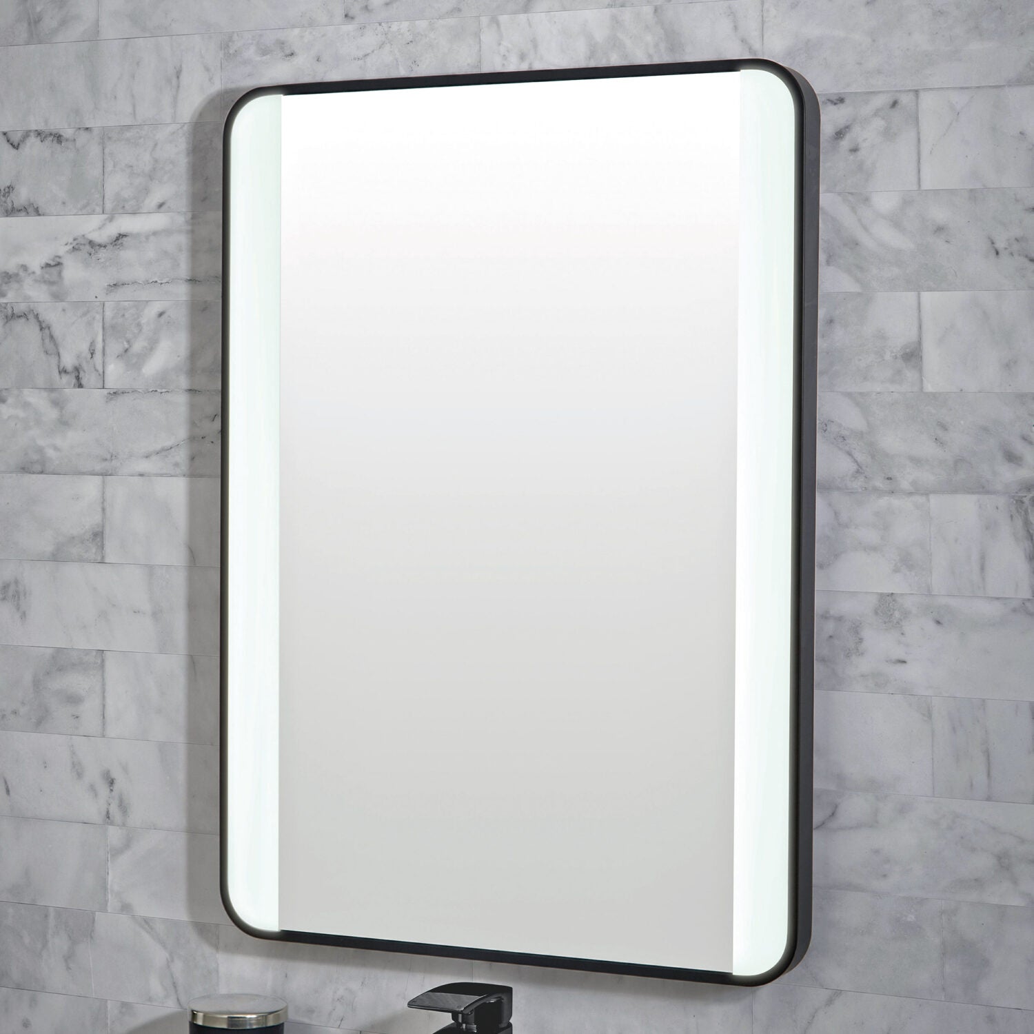Mono Soft Square Mirror W/Demister and Colour Change 500X700mm