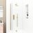 Quadro 3 handle triple diverter shower pack with round shower head and handset in Brushed Brass