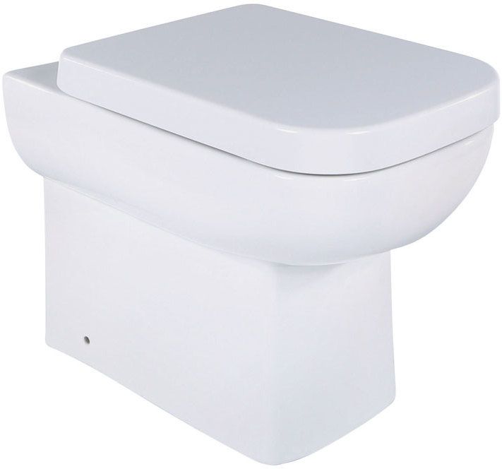 Alfrick Back To Wall Toilet with Soft Close Wrap Over Seat