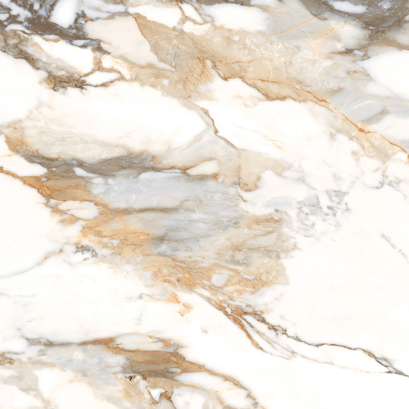 Charlie Beige Marble Gloss Porcelain Tile 1200x1200mm