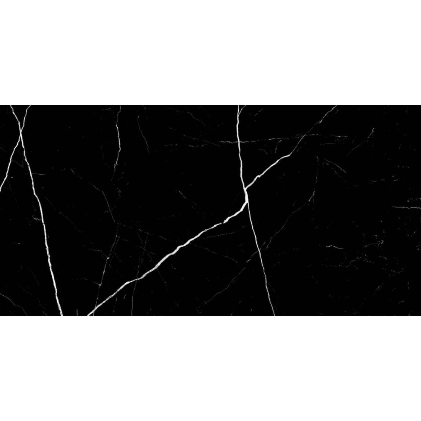 Terrassa Negro Black Marble Polished Porcelain Tile 600x1200mm