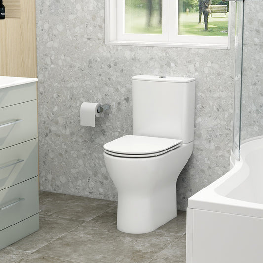 Ronda close coupled open back pan & cistern
