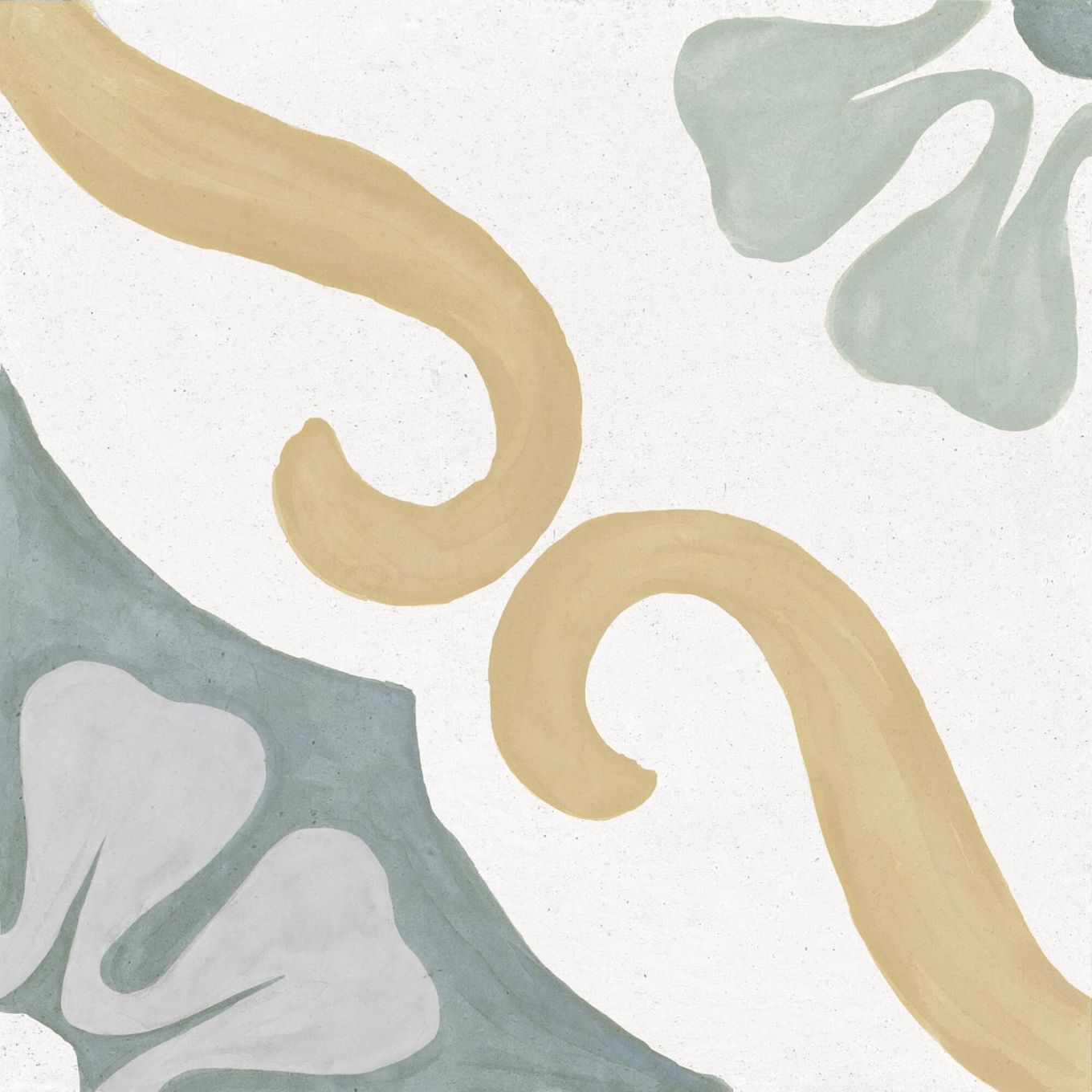 Sicily Blue Matt Porcelain Patterned Tile 223x223mm