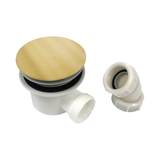 Brushed Brass 90mm Fast Flow Waste