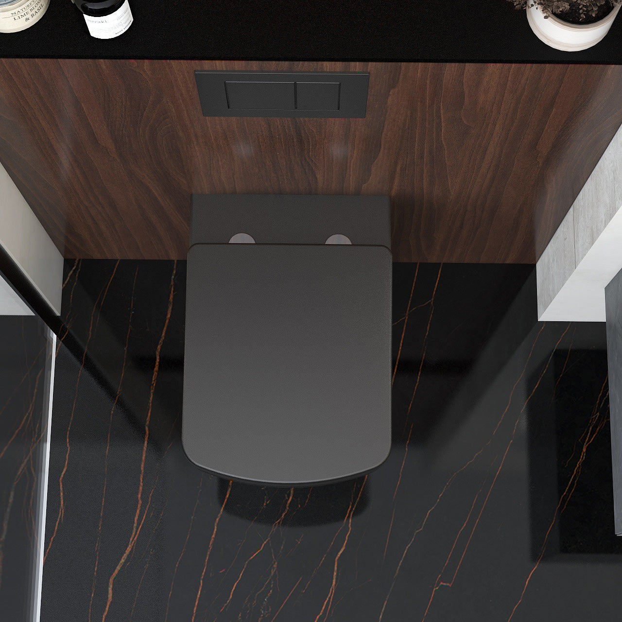 Ravine Soft Close Quick Release Duraplus Seat in Black