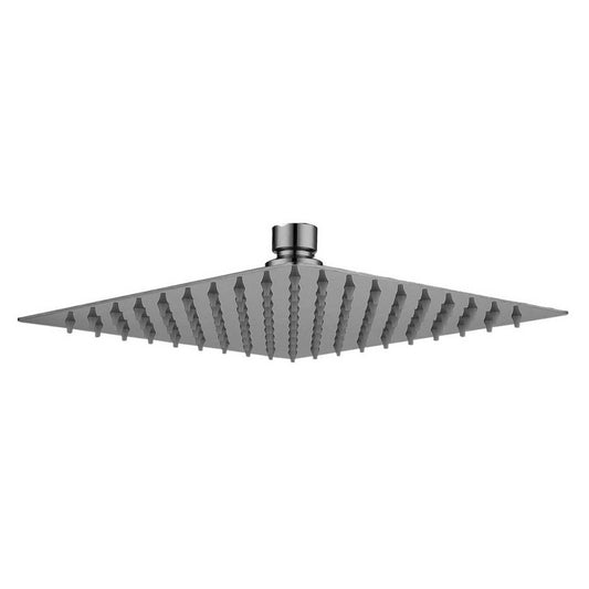 Zena Gunmetal Square Rainfall Shower Head 250mm