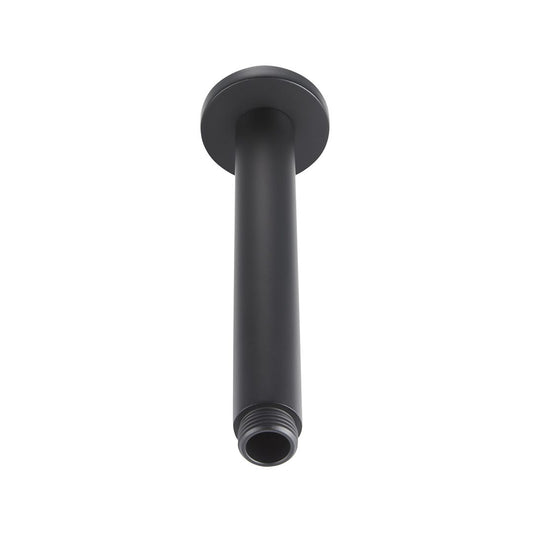 Elegant Haven Round Ceiling Mounted Matt Black Shower Arm S