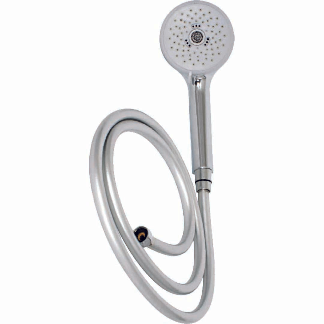 Elegant Haven Chrome Multi Function Shower Handset With 1.75m Smooth Hose