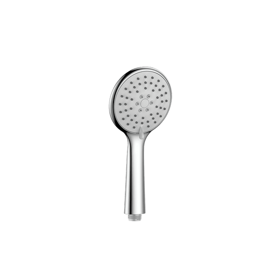 Elegant Haven Chrome Shower Handset With Round Handle And Grey Face