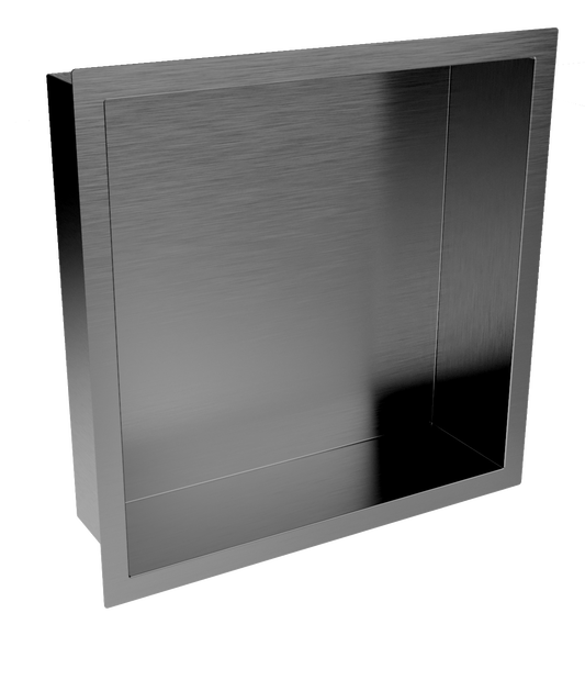 Inset Shower Niche 300x300mm Gunmetal