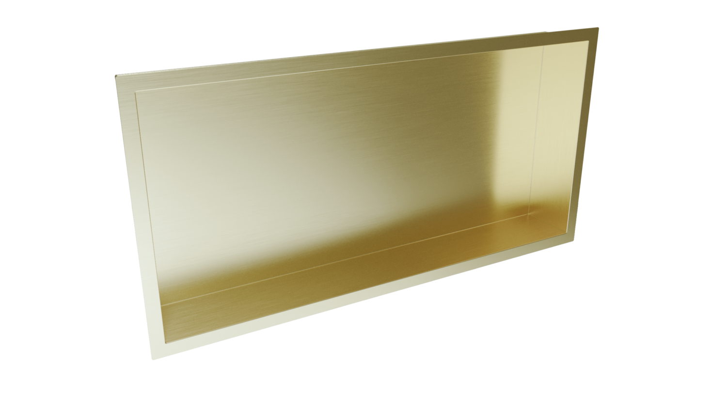 Inset Shower Niche 600x300mm Brushed Brass