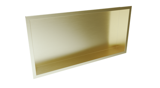 Inset Shower Niche 600x300mm Brushed Brass