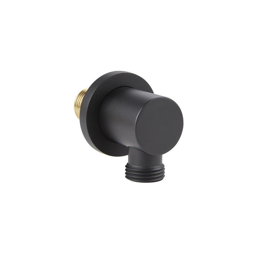 Elegant Haven Oban Black Round Shower Wall Outlet S