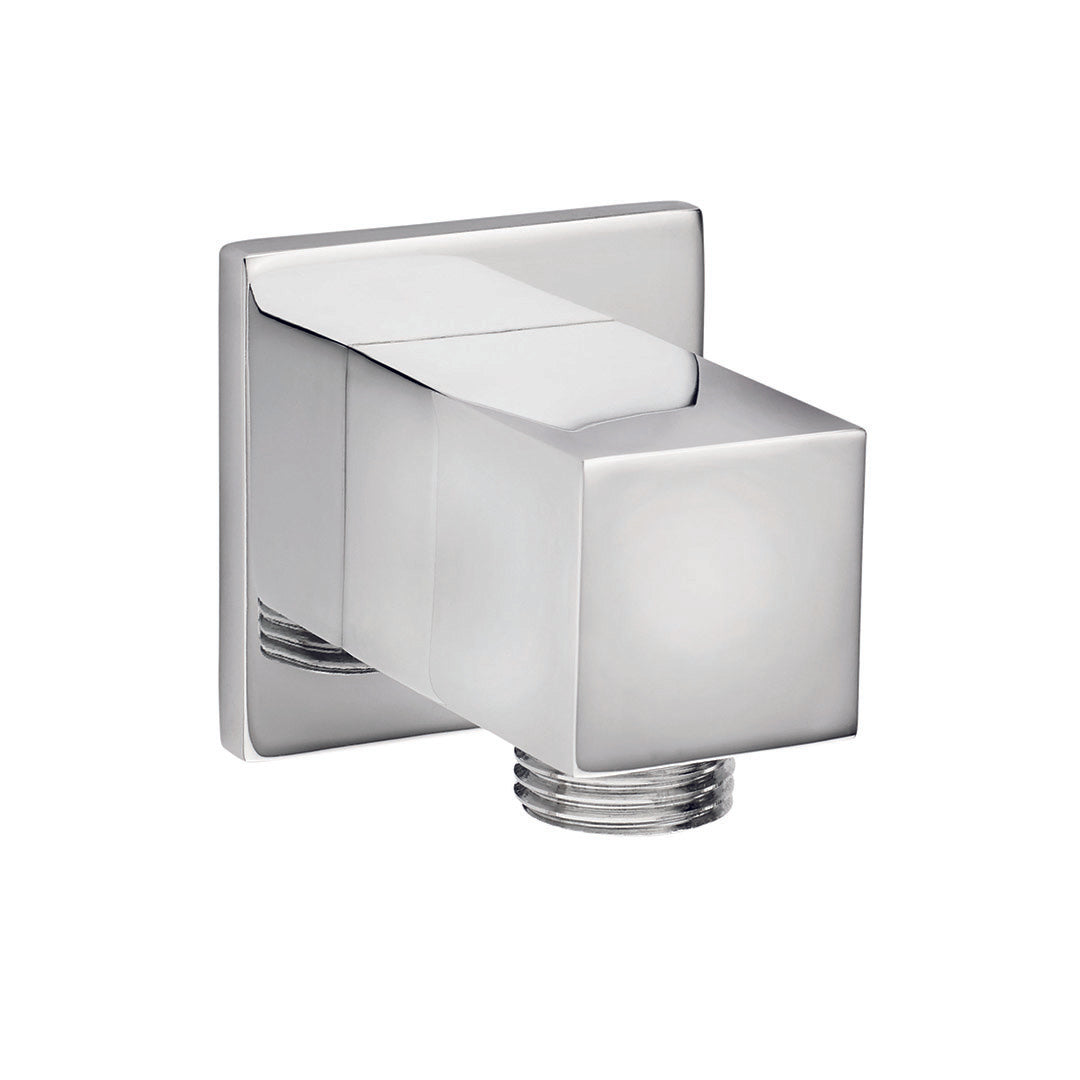Elegant Haven Oban Chrome Square Shower Wall Outlet