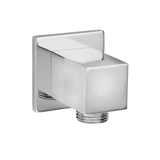Elegant Haven Oban Chrome Square Shower Wall Outlet