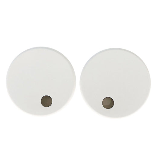 Elegant Haven Seat Hinge Covers In White