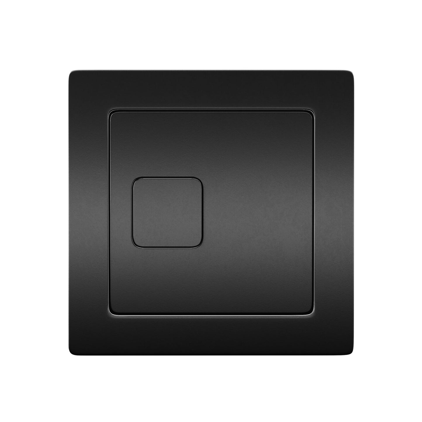 Square Black Dual Flush Button