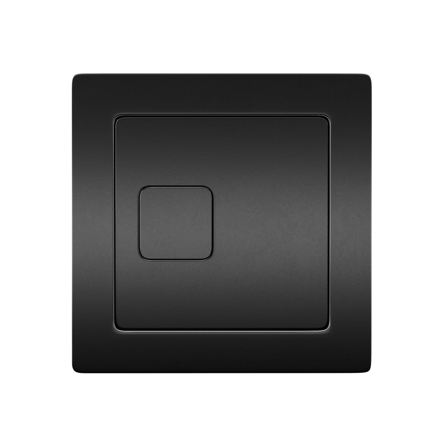 Square Black Dual Flush Button